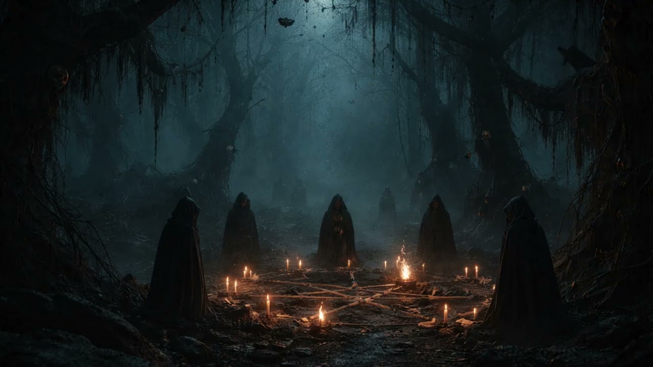 Witch Forest | Dark Occult ASMR Ambience for Sleep
