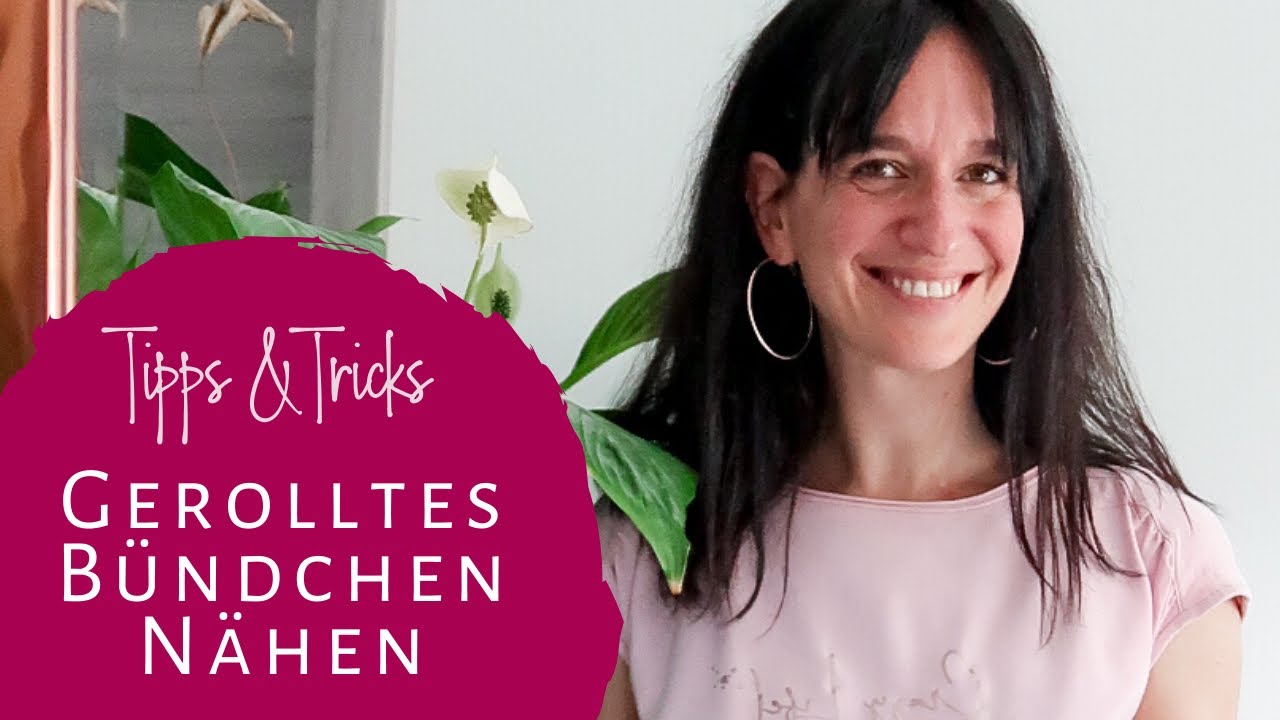 Gerolltes Bündchen nähen (Schnittmuster Shirt Valentina)