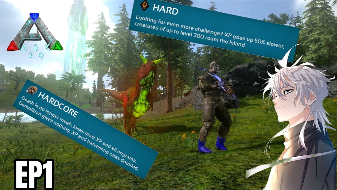 SURVIVING 100 DAYS ON ARK MOBILE 2.0 HARDCORE EPISODE 1 