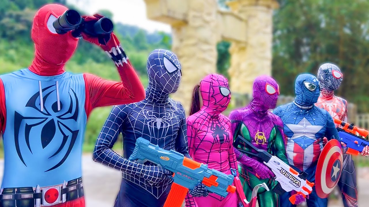 PRO 6 SUPERHERO TEAM || Hey Spider-Man, Rescue Spider-Girl From Bad Guy ?? ( Mansion Battle )