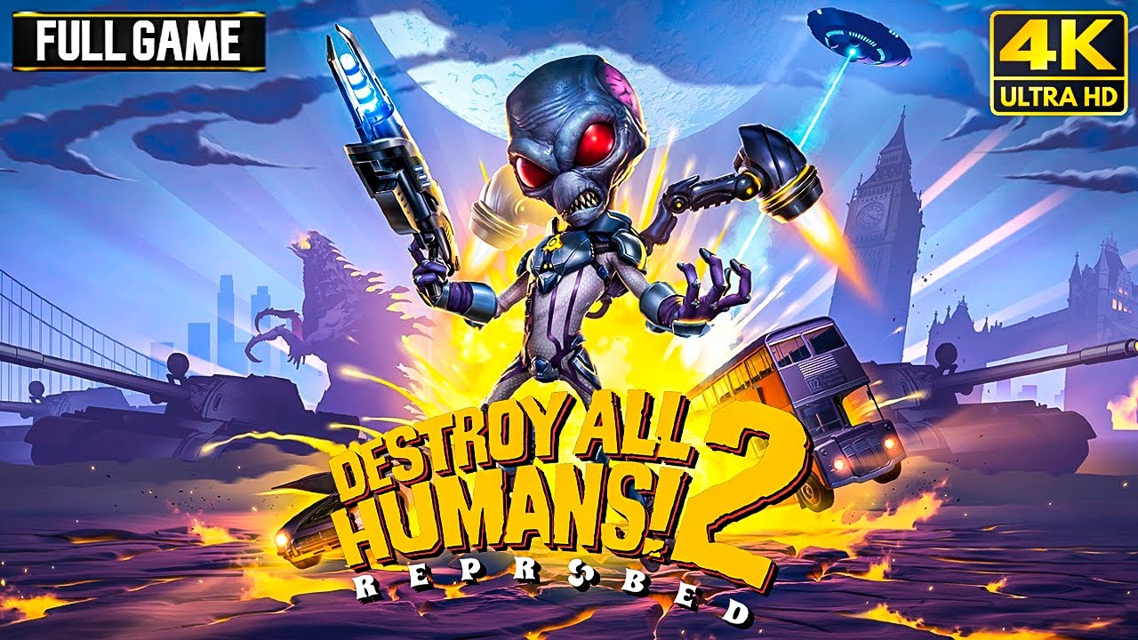 Destroy All Humans! 2: Reprobed - Full Game Walkthrough (PS5) 4K 60FPS - 100%