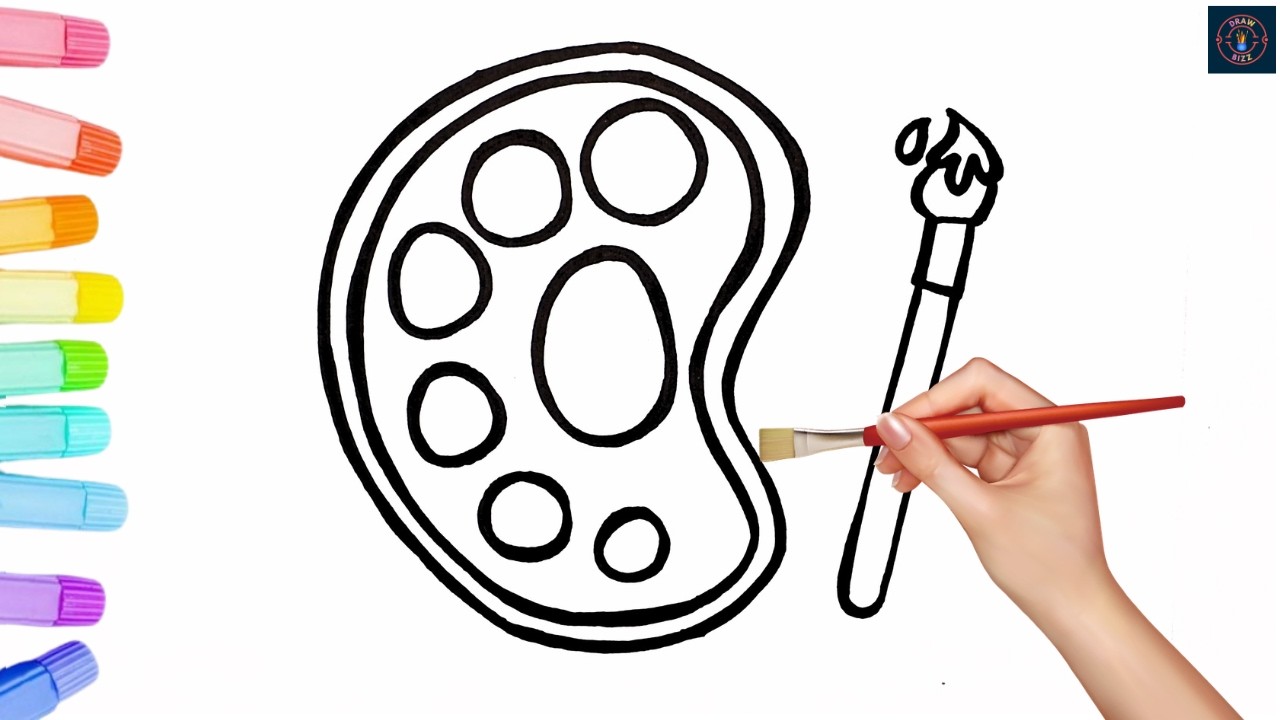Easy Painting Set Drawing | Step by Step Art Tutorial