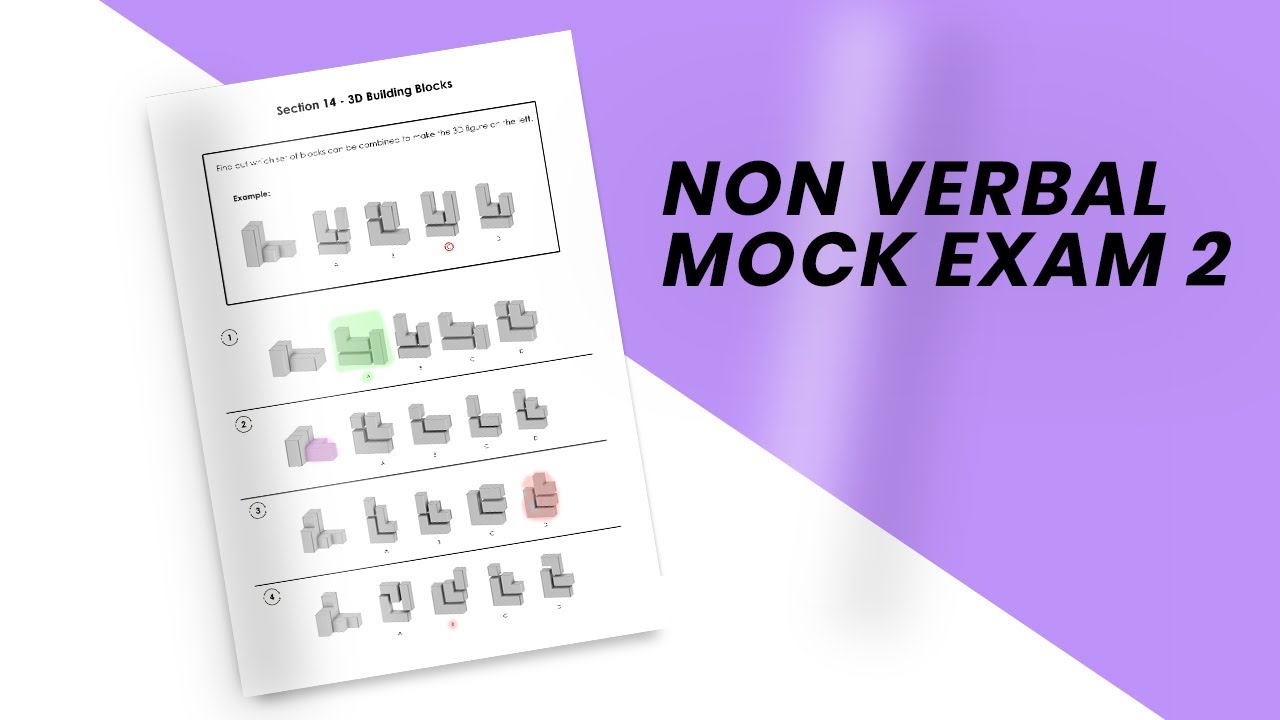 11+ Non Verbal Reasoning - Mock Exam 2 Walkthrough