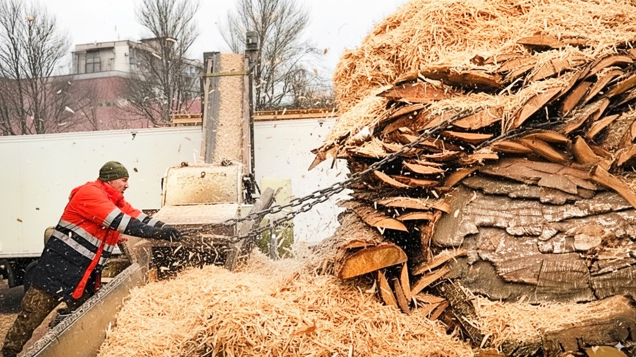Amazing Skills In Massive Wood Processing 24/7
