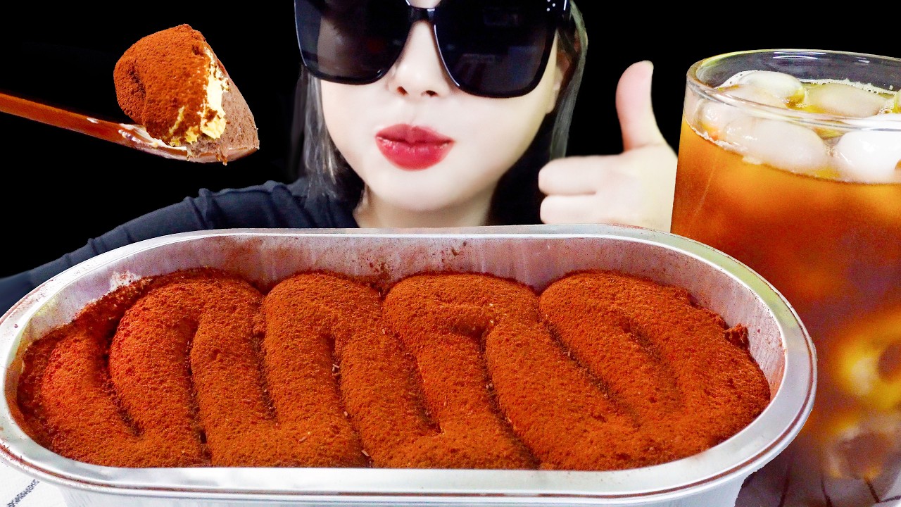ASMR TIRAMISU CAKE DESSERTS 티라미수 케이크 디저트 먹방 EATING SOUNDS MUKBANG