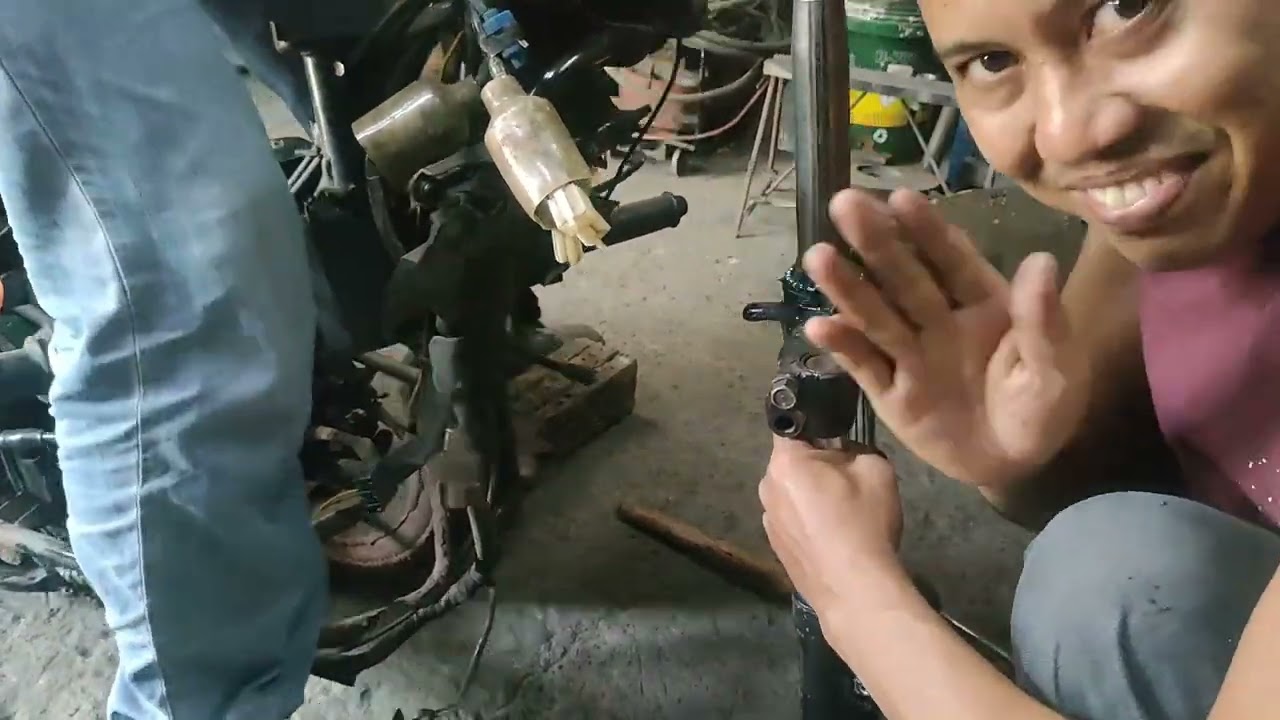 HONDA CLICK CHASIS REPAIR CAUSED BY ACCIDENT