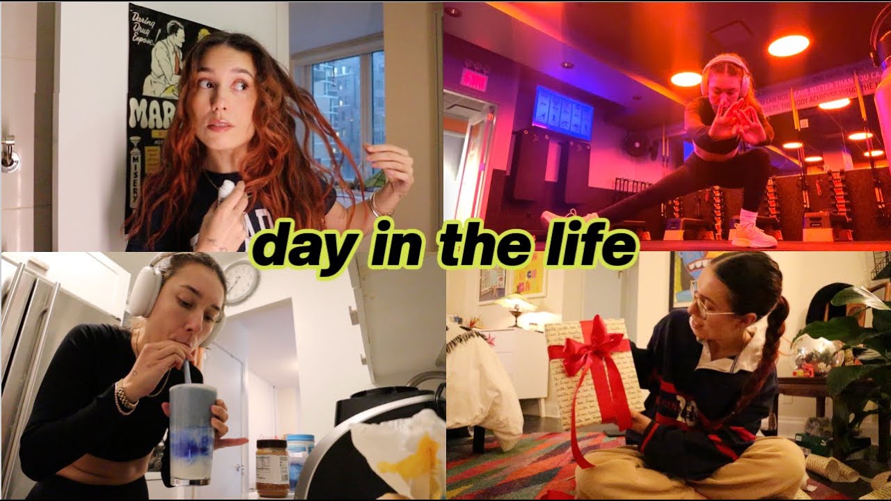 Wrap gifts with me 🎁 (new hair routine + Erewhon smoothie recipe)