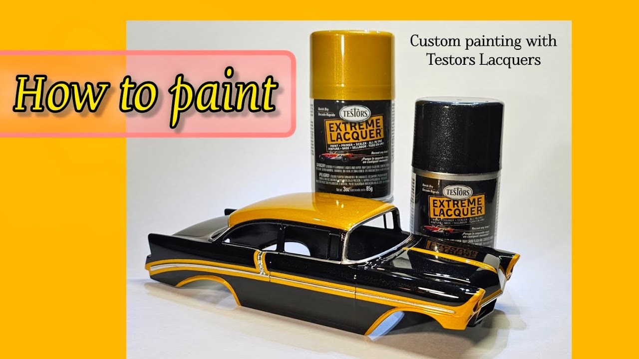 Как покрасить кузов модели автомобиля лаками Testors Extreme Lacquers, индивидуальная краска в ст...