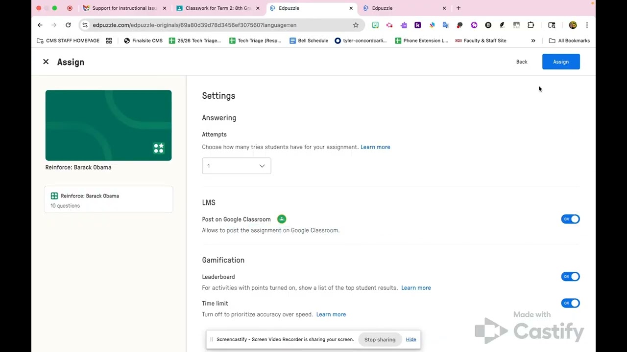 Embed Edpuzzle & Youtube Videos in Google Classroom