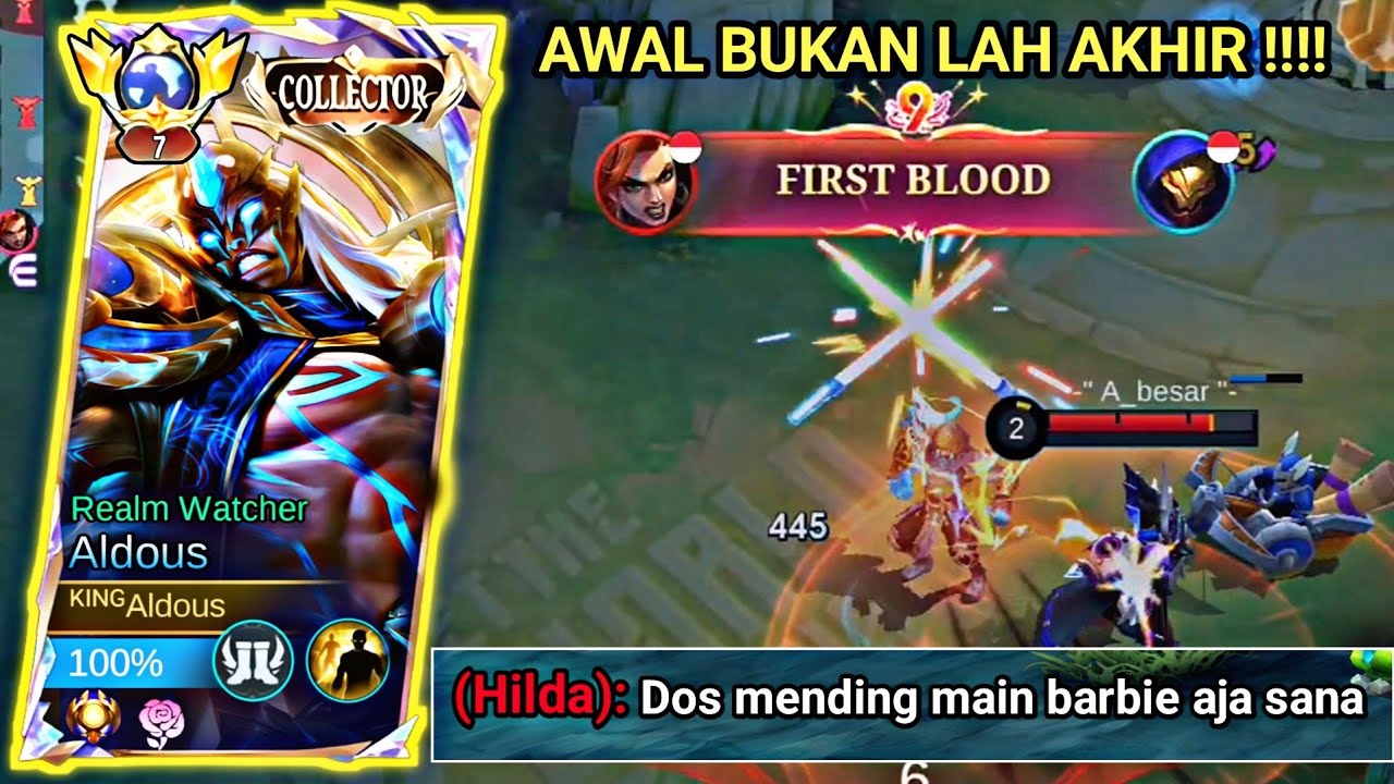 GELO ALDOUS GW DI AYAM AYAMIN!! AUTO LANGSUNG GW KASIH PAHAM -MLBB