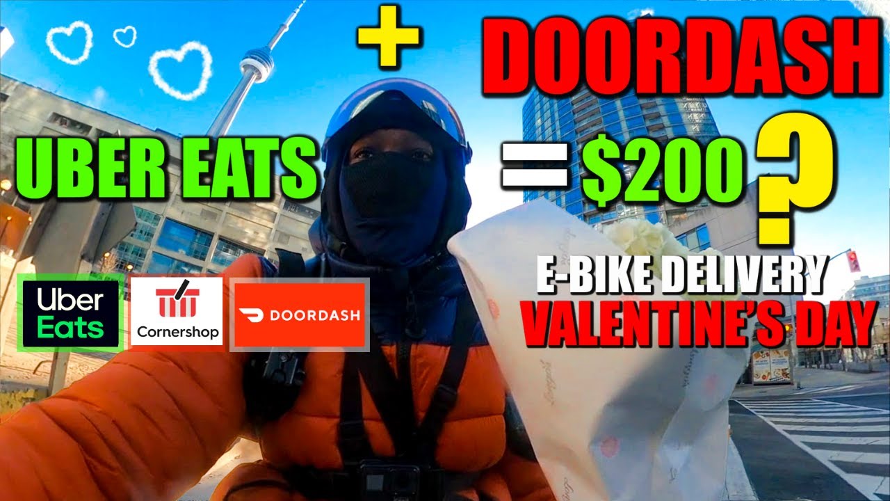 MAKE  MONEY $200 + With UBEREATS And DOORDASH E-Bike Delivery And Grocery Shopping In Toronto
