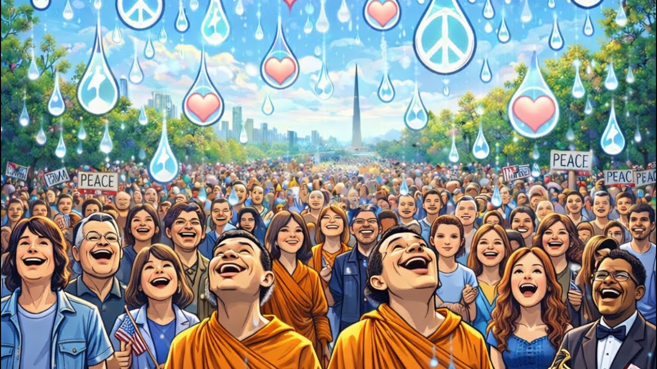 MONKS MESSAGE TO HUMANITY THANK YOU TINA RYAN FOR THIS AUSPICIOUS FOOTAGE IN WASHINGTON DC