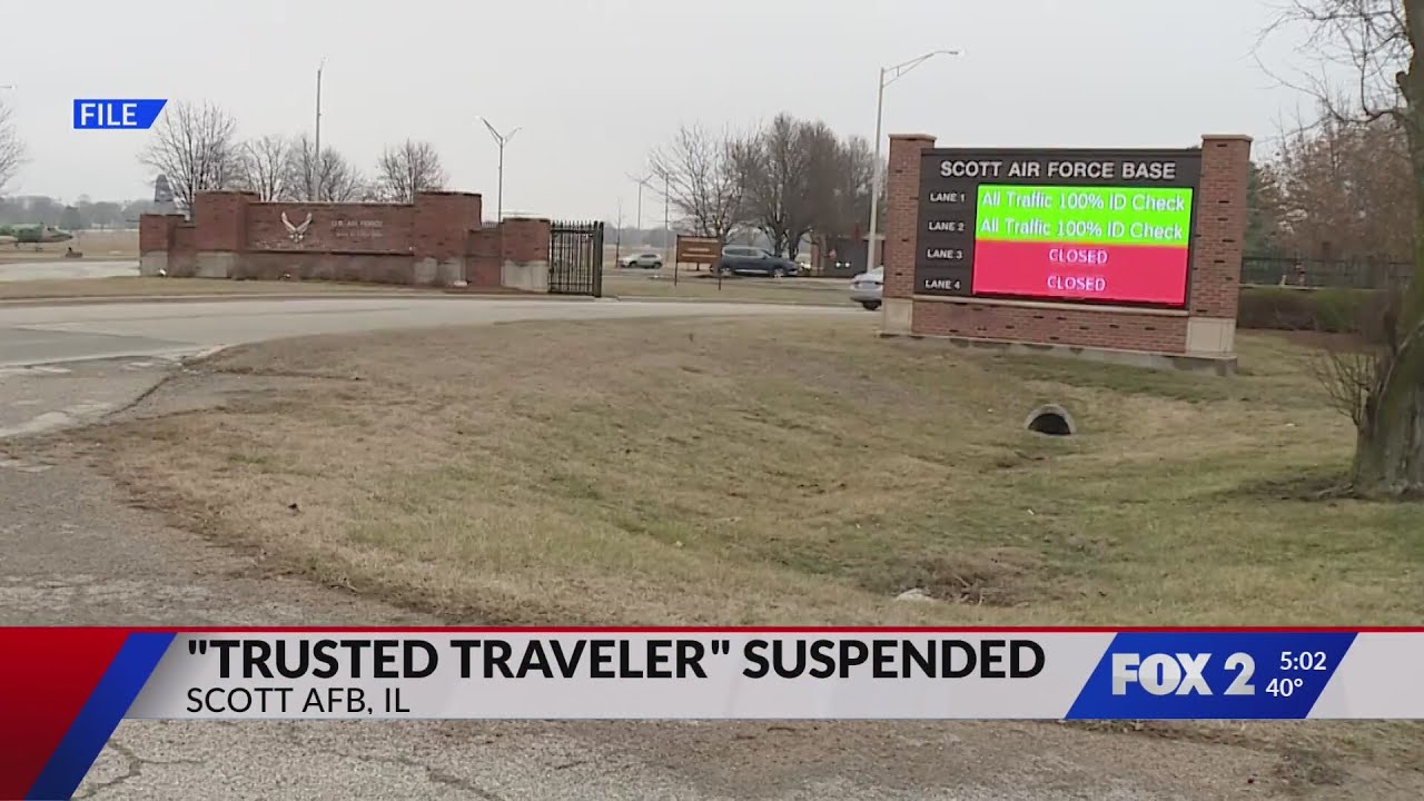 Scott Air Force Base suspends Trusted Traveler Program after Iran strikes