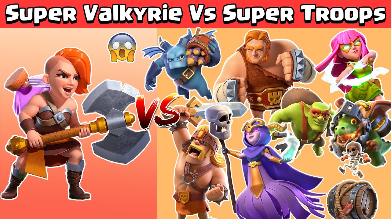 Super Valkyrie Vs Super Troops | Clash of Clans Autumn Update 2020
