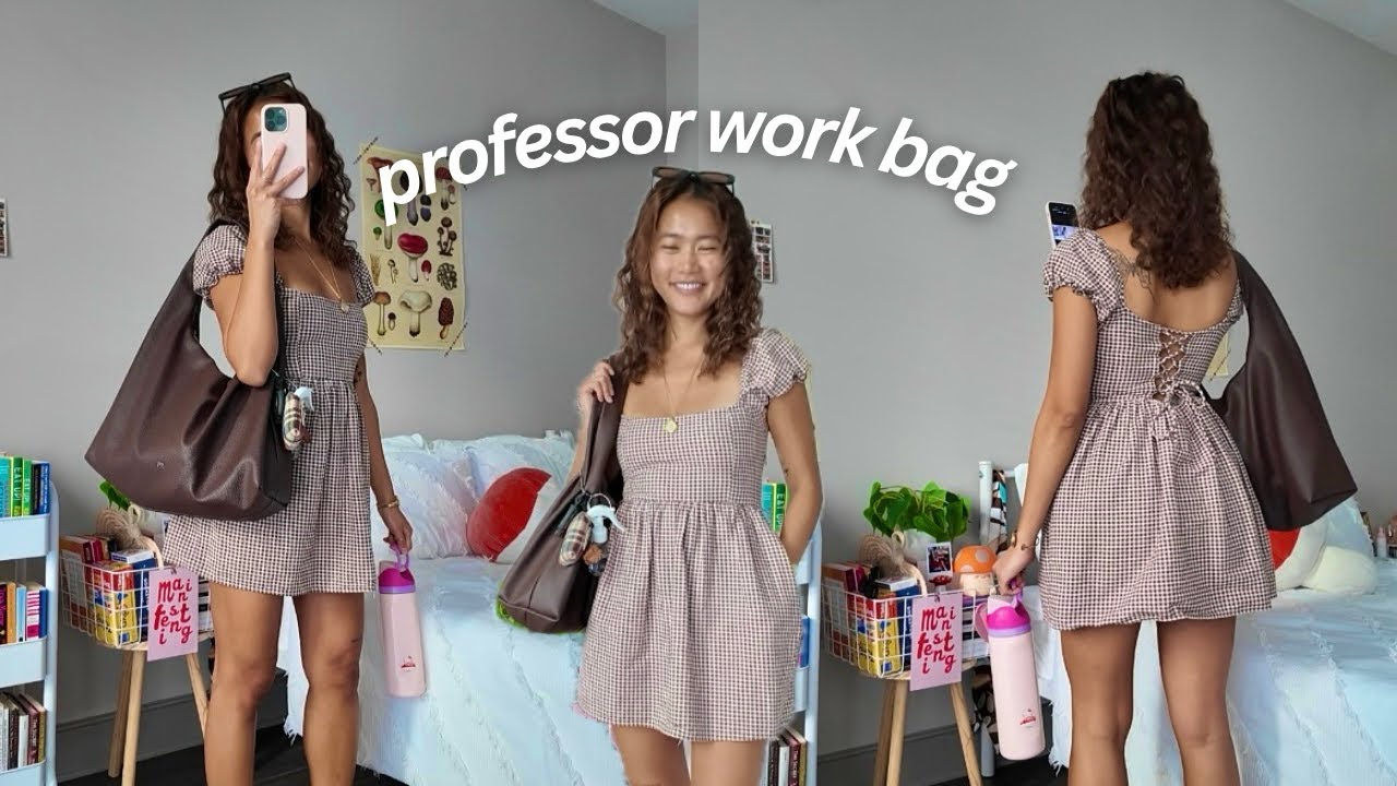 what&rsquo;s in my work bag as a college professor 👜📚