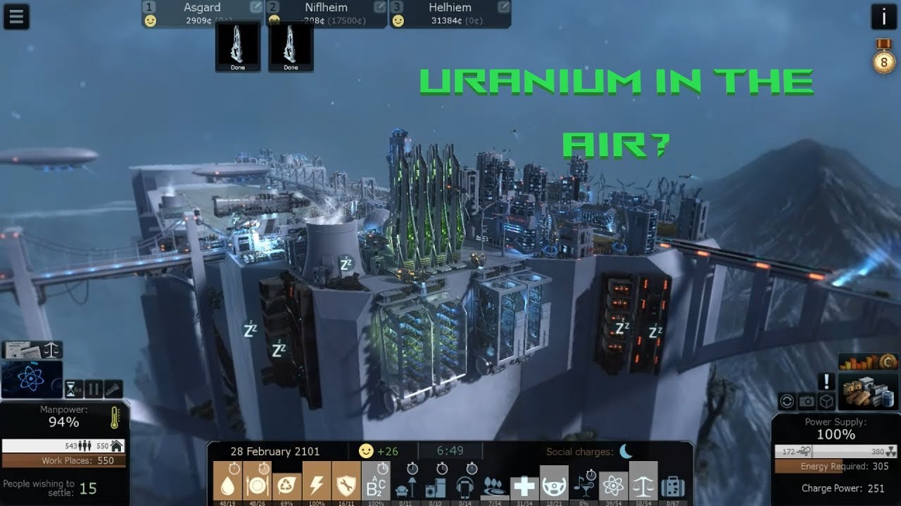 Cliff Empire E10: Uranium in the air and under cliff building?