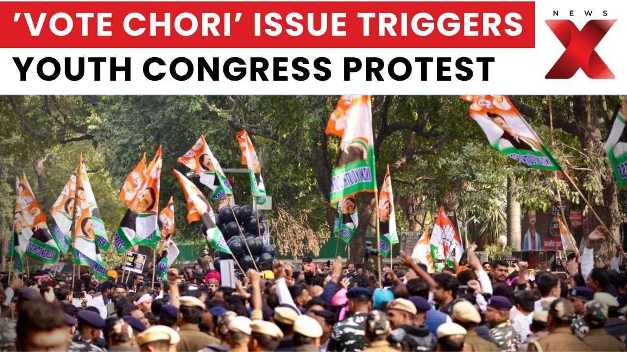 Jantar Mantar Protest: Youth Congress Raises Concerns Over Alleged Vote Theft | NewsX