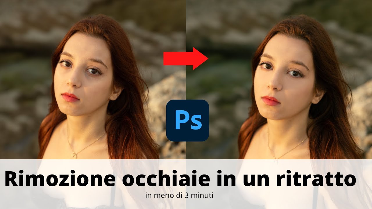 Come rimuovere le occhiaie da un ritratto - tutorial photoshop in meno di 3 minuti