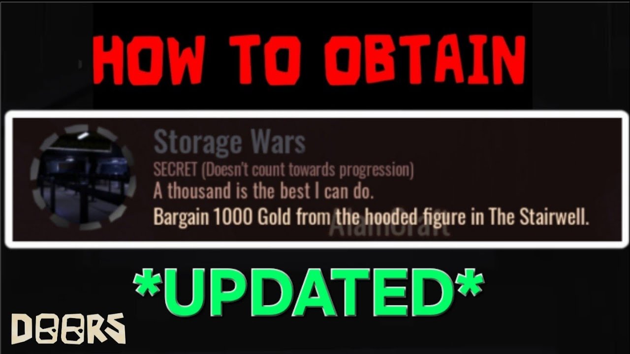 (UPDATED) How To Get THE STORAGE WARS BADGE IN THE ROBLOX DOORS ACCESS GRANTED UPDATE!