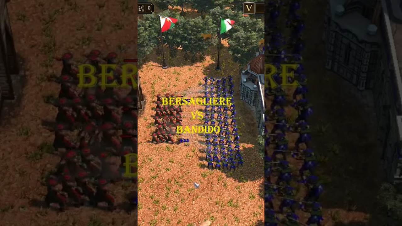 Bersagliere vs All skirmisher type unit part 14 ( bandido) #aoe3definitiveedition #aoe3de #aoe3
