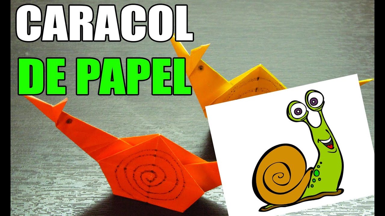 Como hacer un CARACOL DE PAPEL | Origami paso a paso PAPIROFLEXIA FACIL