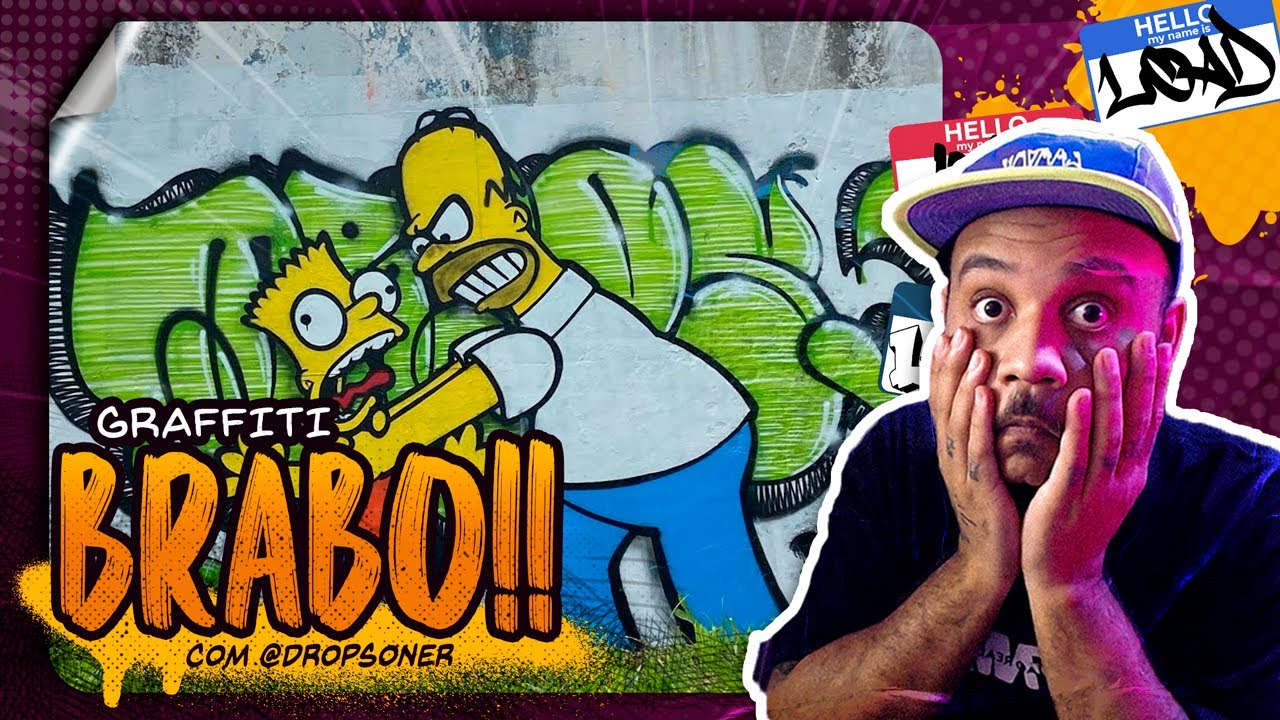 GRAFFITI DOS SIMPSONS COM DROPSONER! - React