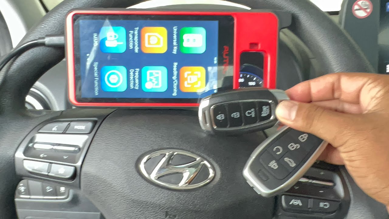 Autel km100 Hyundai Kona 2021 Smart Key Generate Read Pincode & Program
