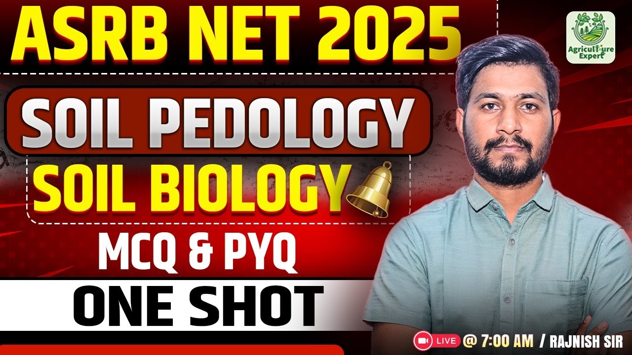 🔥 ASRB NET 2025 | Почвоведение и микробиология почвы | MCQ и PYQ от Ражниша Сэра | Эксперт по сел...