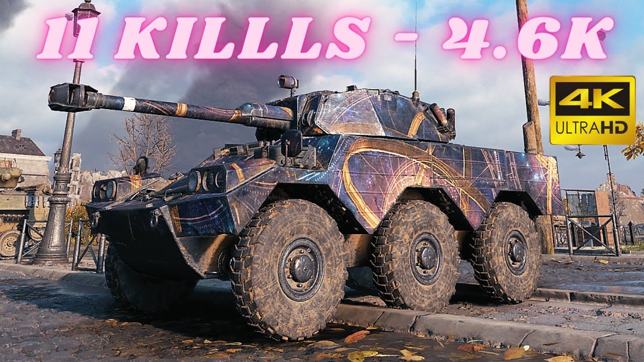 Panhard AML Lynx 6x6 - 11 Killls 4.6K урон Повторы World of Tanks, танковые игры WOT