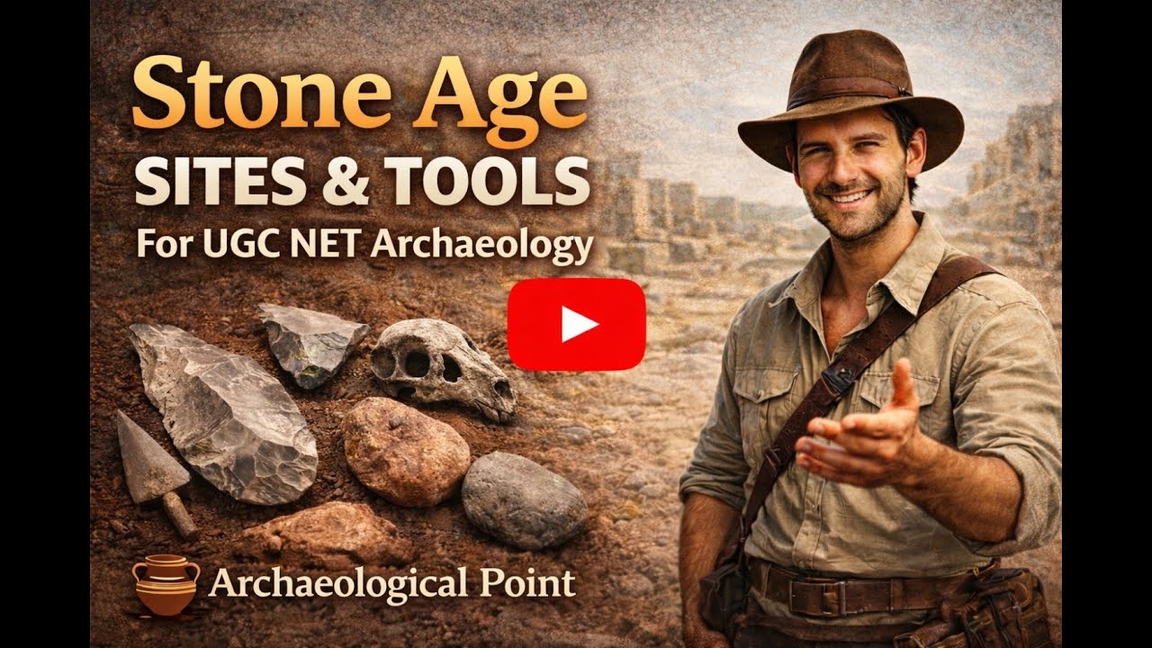 Stone Age Sites & Tools Explained | UGC NET Archaeology | Archaeological Point