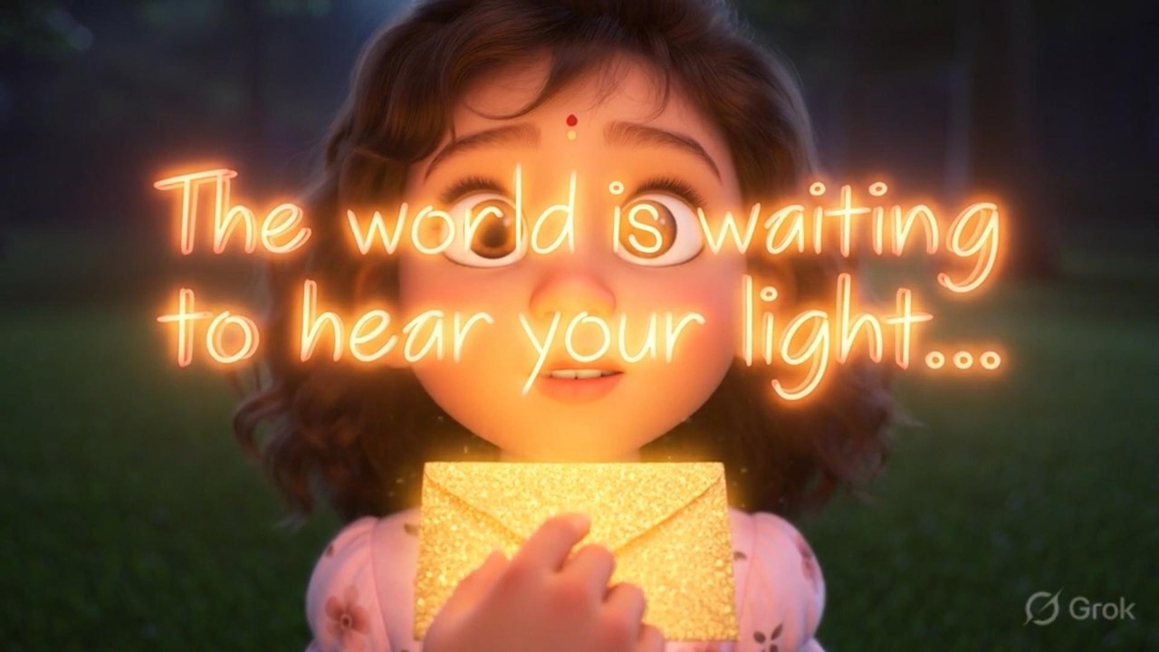 She Was Too Scared to Speak… Until the Sky Sent Her a Secret Letter ✨ | Magical Kids Story