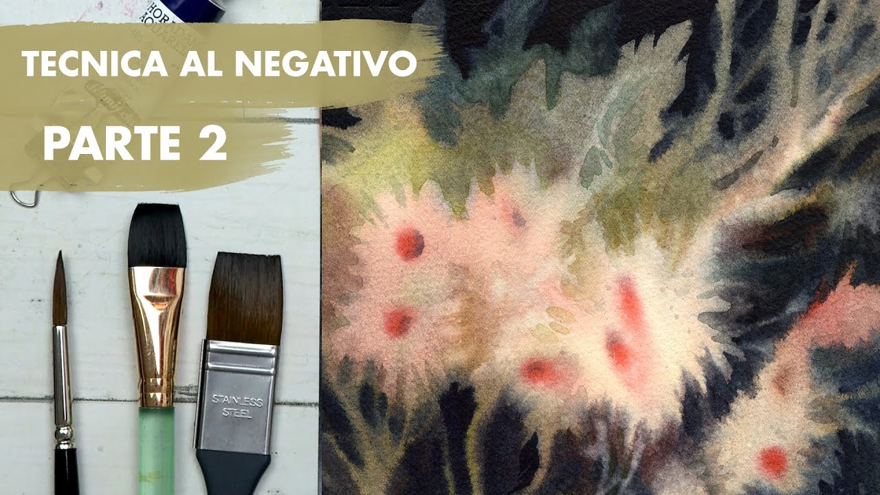 TECNICA AL NEGATIVO avanzata | Tutorial acquerello