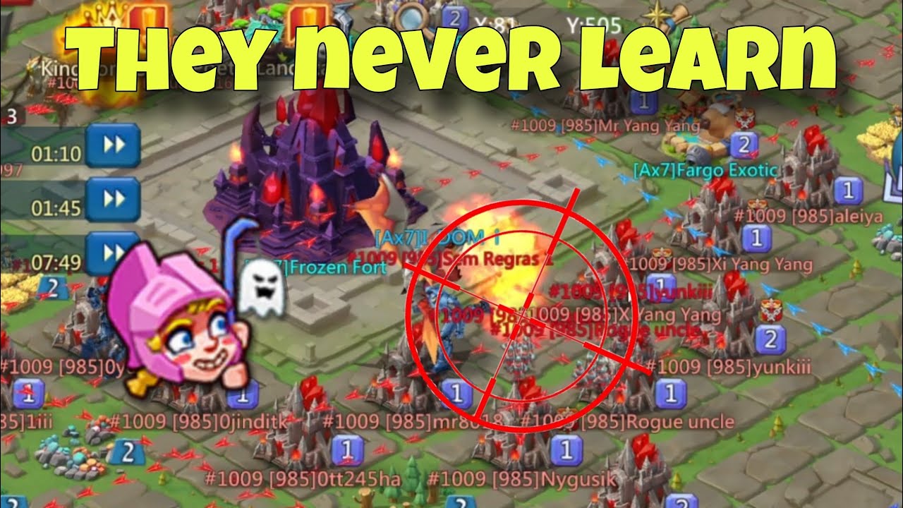 Lords Mobile - LEGENDARY FORT TRAP on KVK. Biggest hits on ONLINE FURY targets!!!