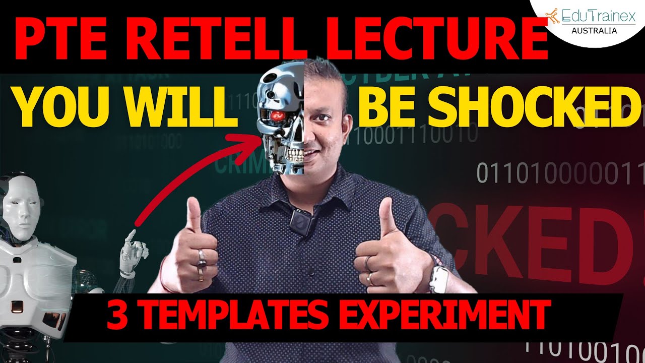 PTE Retell lecture 90/90 - 100% Tested Templates, Tips & Tricks| Edutrainex PTE
