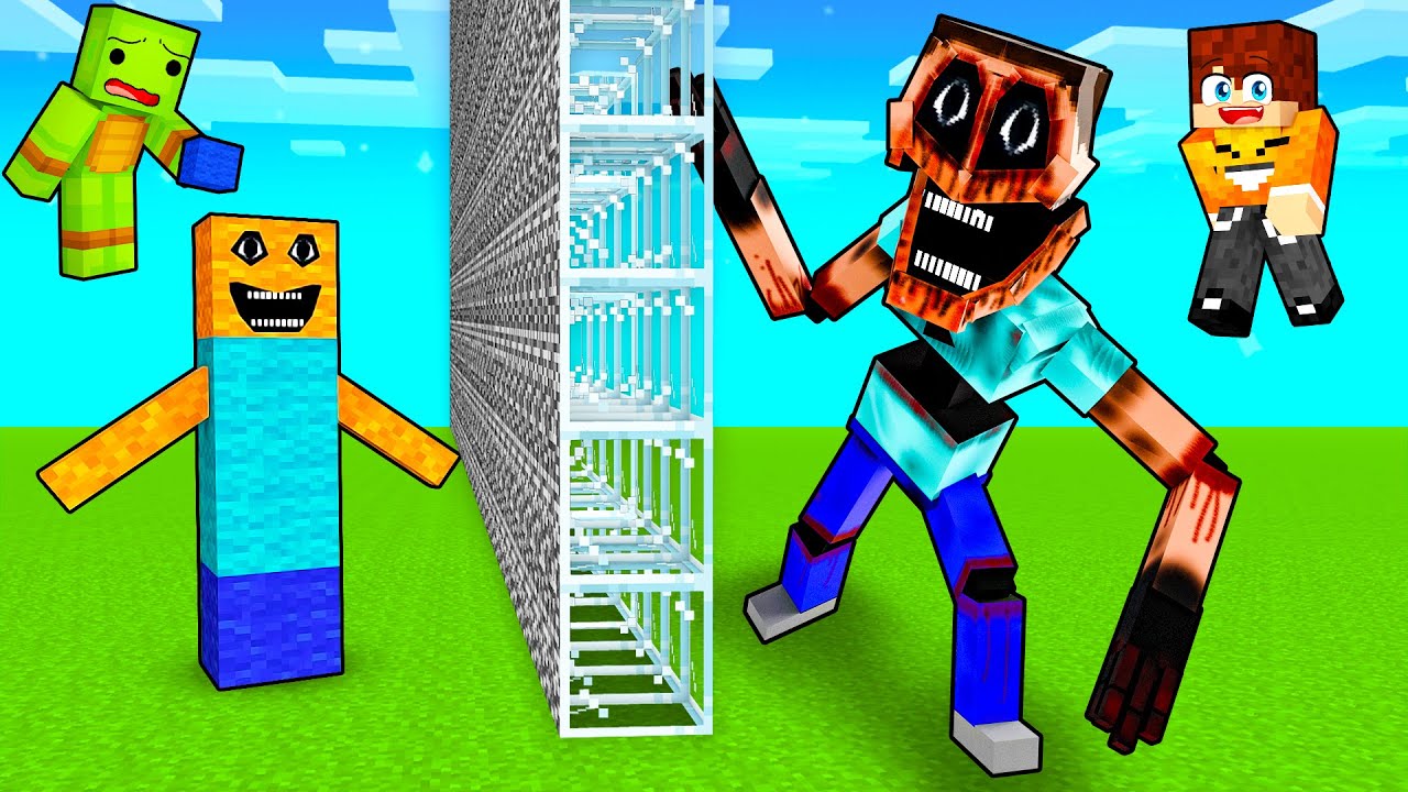 Oszukuje w KONKURSIE BUDOWANIA STRASZNYCH POSTACI w Minecraft!