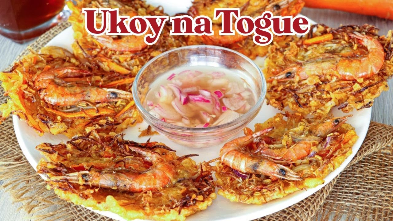 Ukoy na Togue | Bean Sprout and Shrimp Fritters