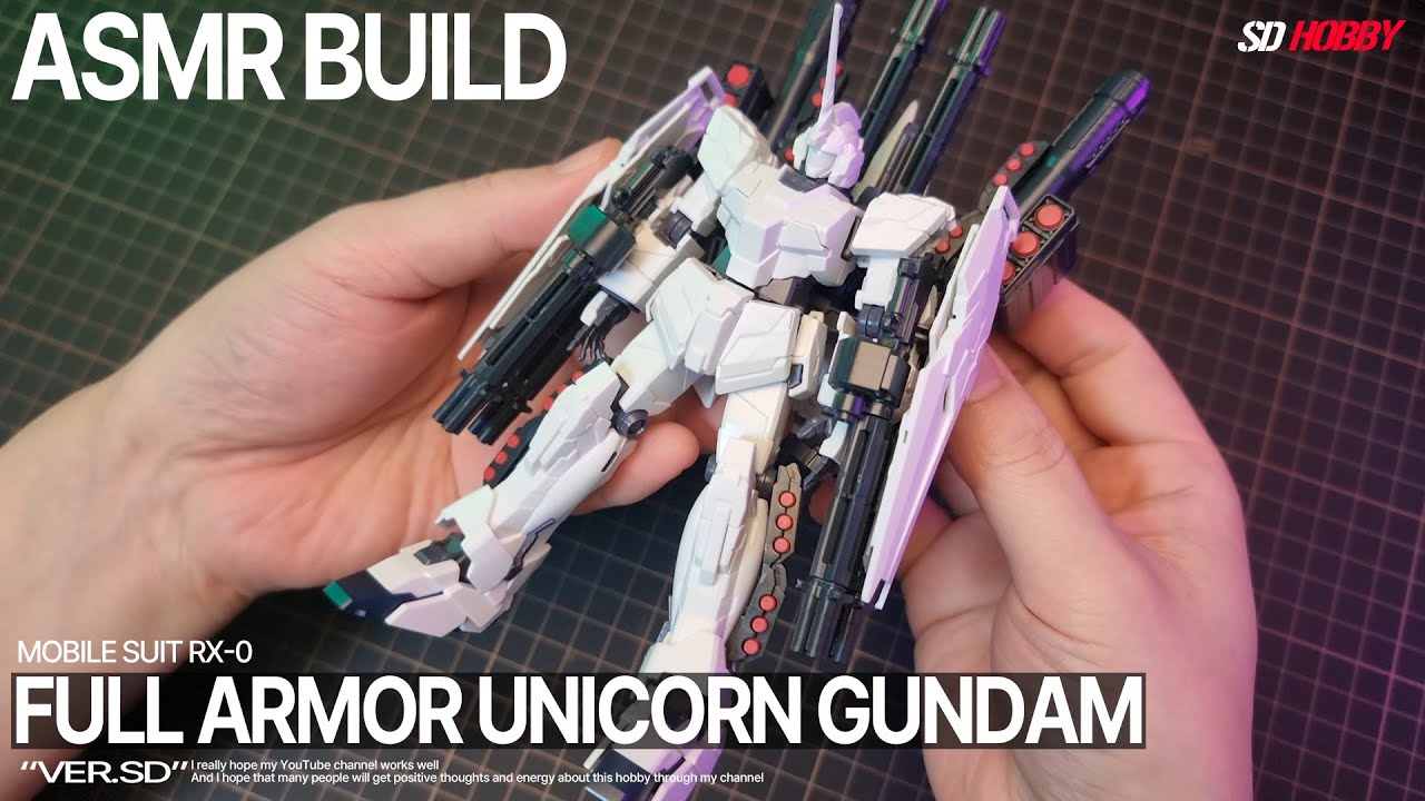 HGUC 1/144 Full Armor Unicorn Gundam (unicorn mode) ASMR BUILD | GUNDAM BUILD