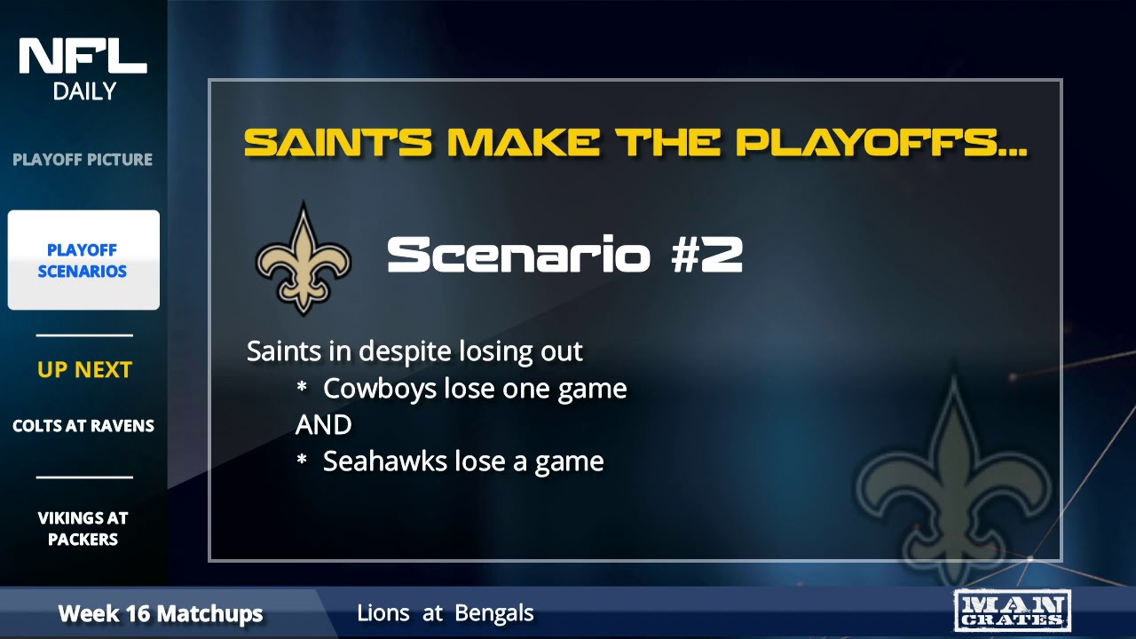 New Orleans Saints Playoff Picture And Playoff Scenarios - How The Saints Can Make The Playoffs