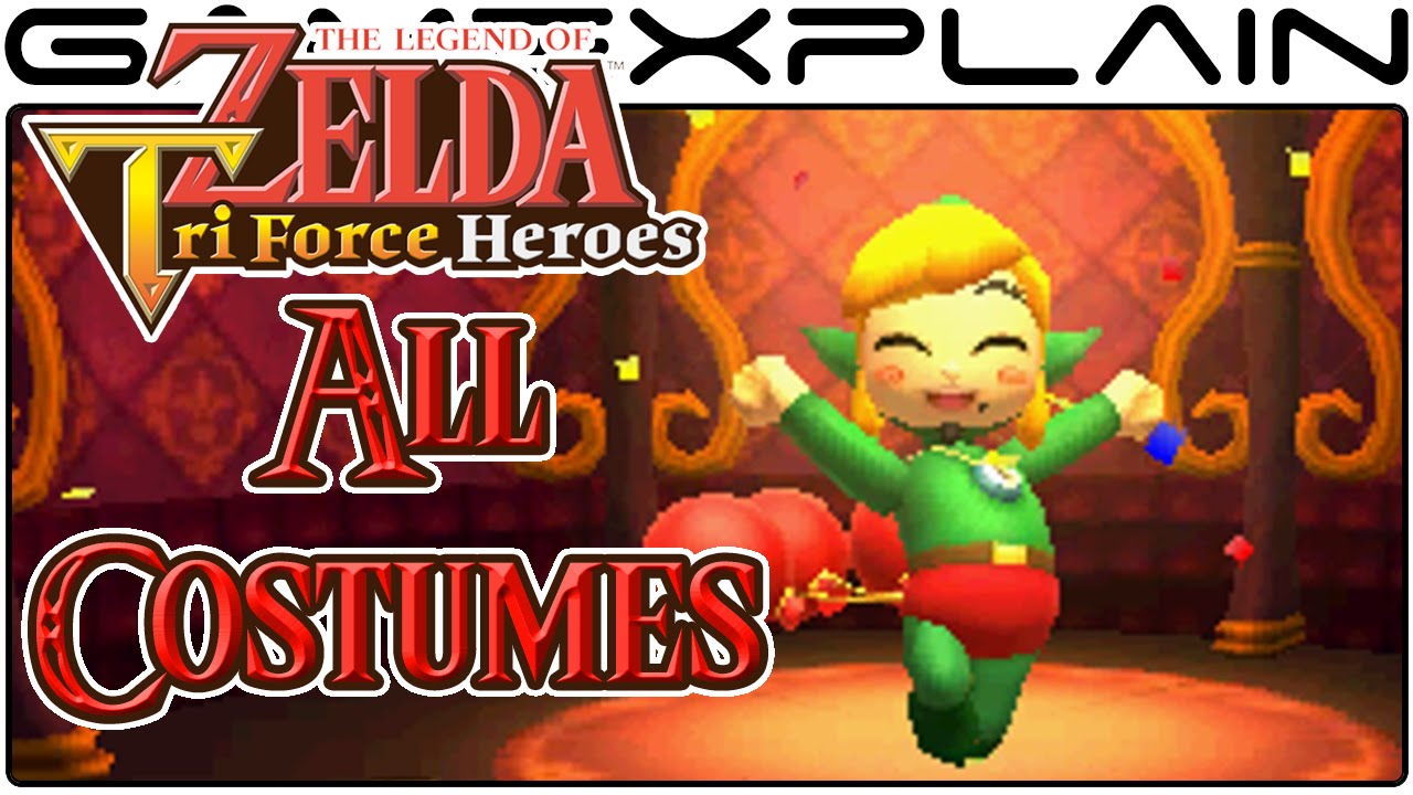 Zelda: Tri Force Heroes - All Costumes