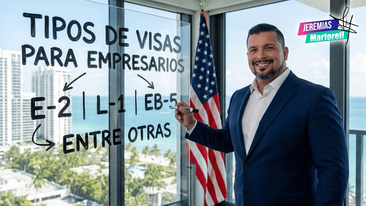 ¿A qué tipo de visas puede optar un empresario extranjero en USA? Jeremias Martorell lo explica