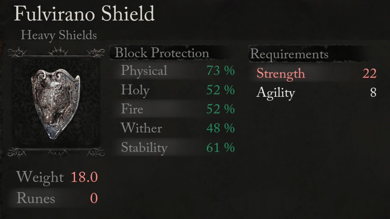 Lords of the Fallen - Fulvirano Shield