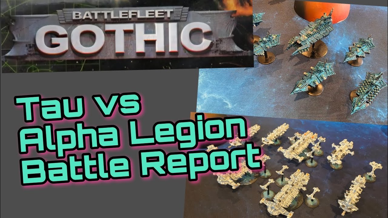 Тау против Хаоса | Отчет о битве в Battlefleet Gothic, сценарий 4 - Внезапная атака