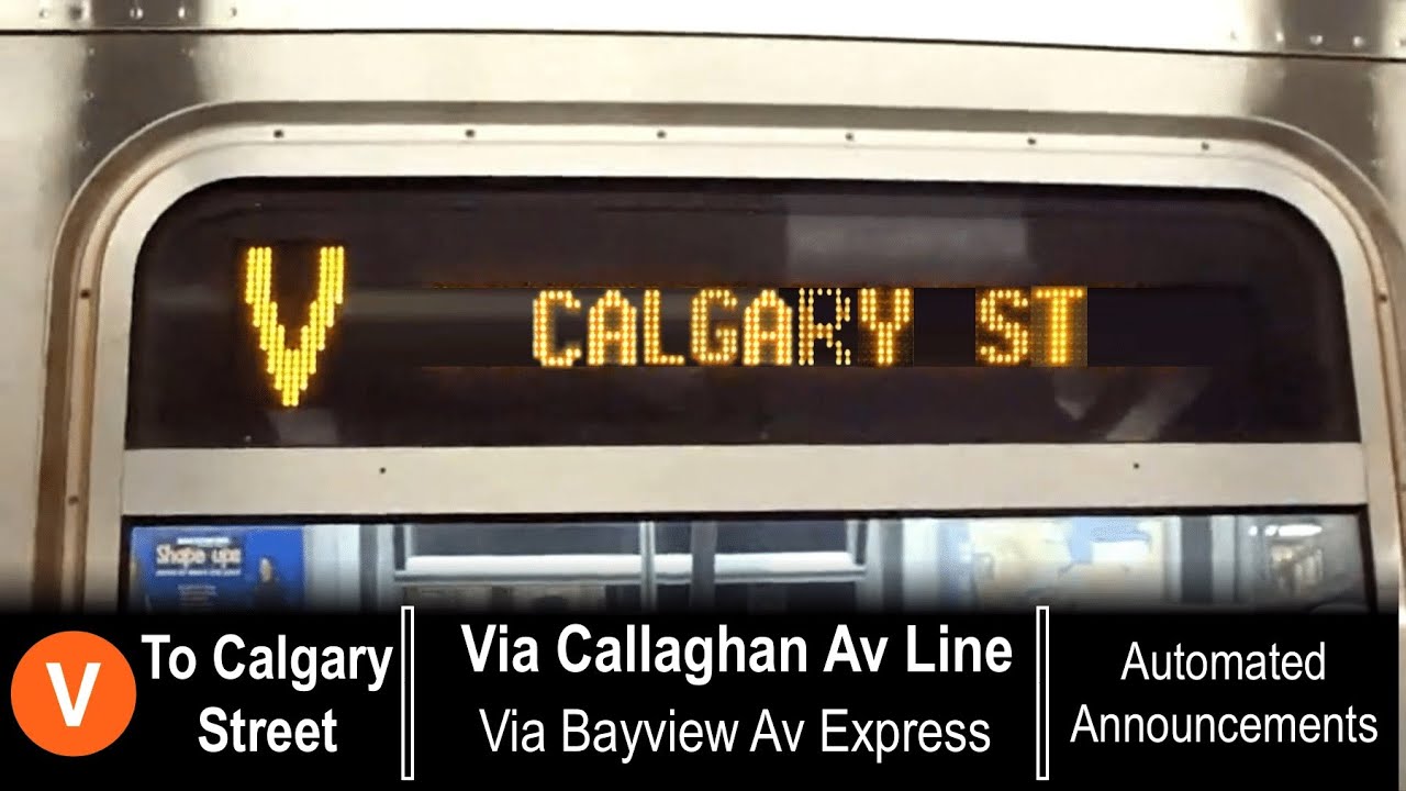PTA IRL V train to Calgary Street Announcements