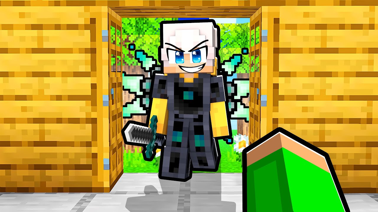 Un'ARMATURA dell'INFINITO ha BUSSATO alla MIA PORTA in Minecraft!