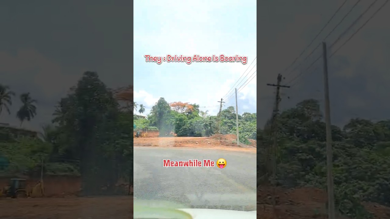 Alone Driving 😍
