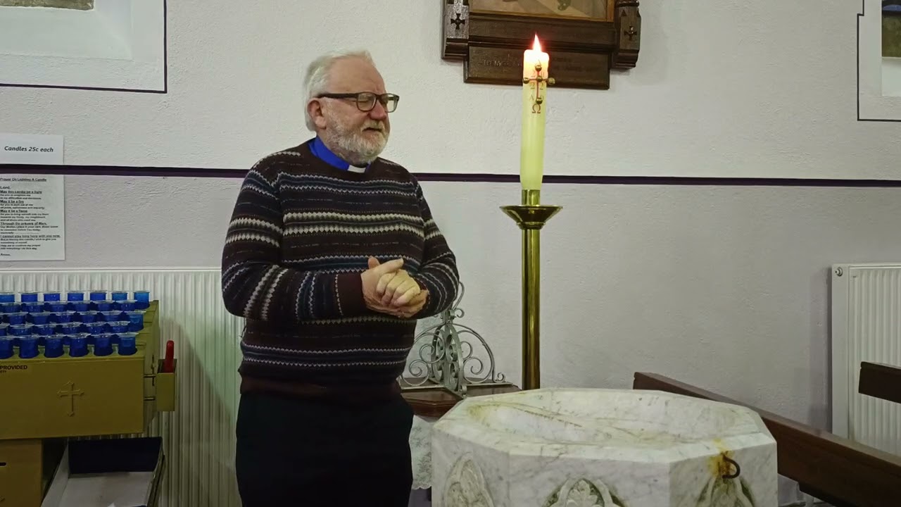 Father John Explains the Symbolism behind the Baptismal Font and Paschal Candle