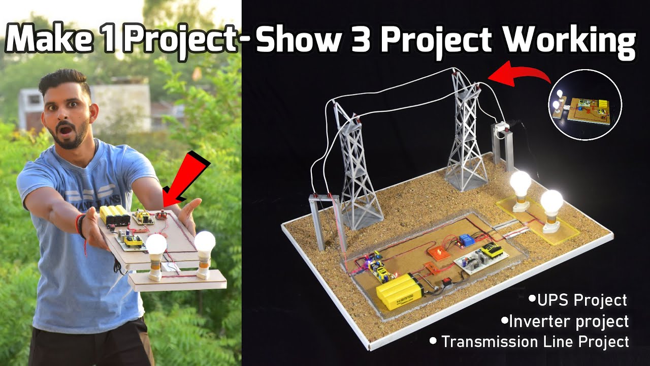 Electrical Major Project Ideas for Engineering Students | Inverter Project | UPS Project #project