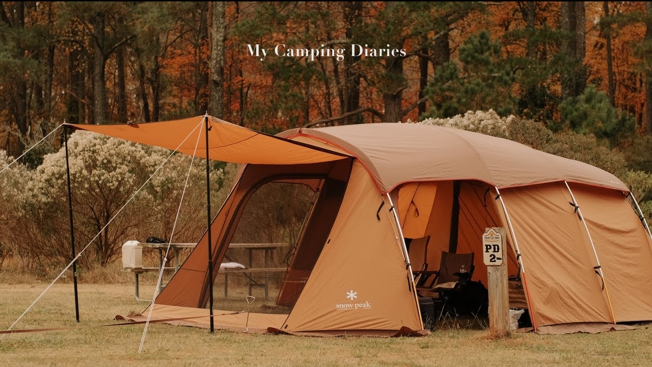다시 캠핑 . 야생마가 뛰어다니는 바닷가 캠핑장 .  스노우피크 IGT .  SnowPeak 🏕 캠핑 ASMR . 반려견 동반 캠핑 . TP 880  Entry 2 Room