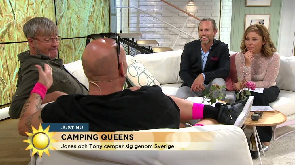 Camping Queens: Jonas och Tony campar sig genom Sverige - Nyhetsmorgon (TV4)
