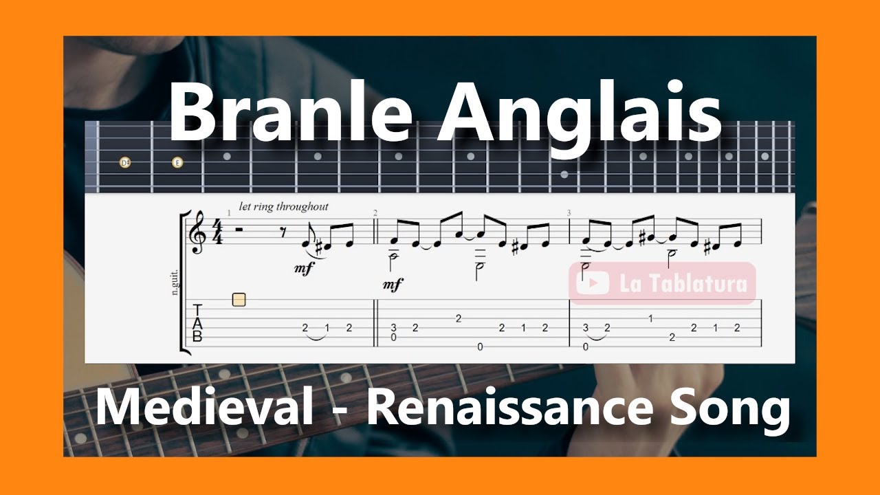 Branle Anglais ( Antwerpen Branle ) - Emanuel Adrianssen (1554-1604) - Guitar Tab